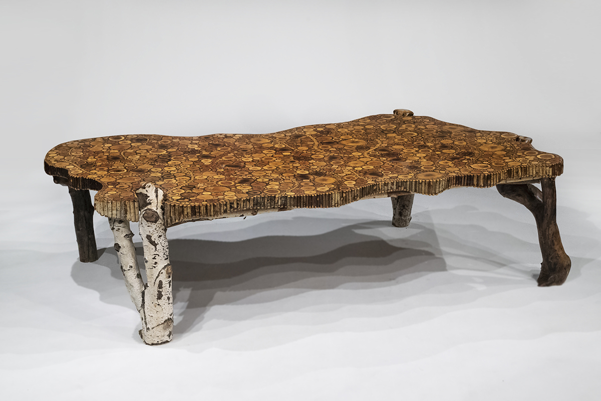 Western Coffee Table : Vin Western Coffee Table Wood Leather Brass Claw Feet 76114019 / Western winds weathered wood trestle coffee table.