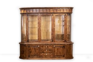 Walnut Cabinet or Hutch with Antler Drawer Pulls