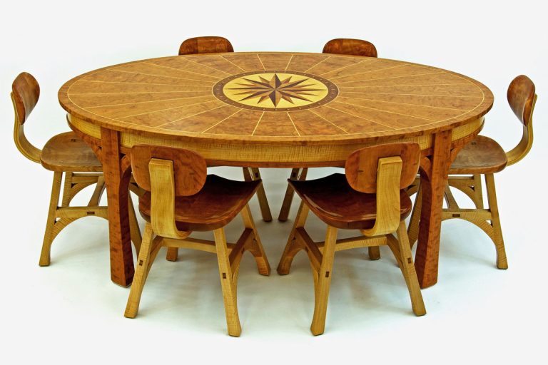Custom Ellipse Compass Table | By Western Hands