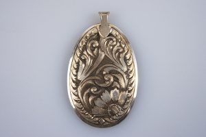 Sterling Silver Oval Pendant