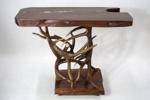 Bronze Table with Antler