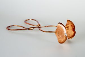 Copper Ginkgo Salad Tongs