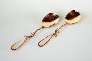 Copper Medium Spoon Salad Set