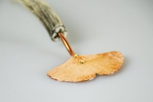 Copper Ginkgo Hors D'oeuvres Server