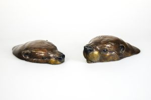 Bronze Beaver Pair Sculpture