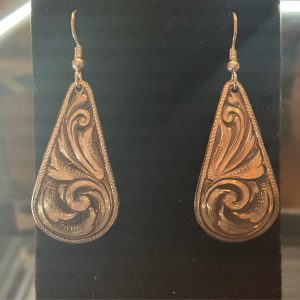 Antiqued Teardrop Earrings