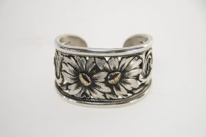 Filigree Silver and Gold Bracelet