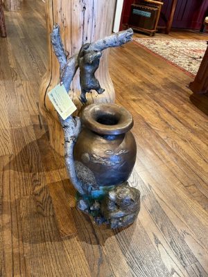 Grizzly 399 Bronze Vase