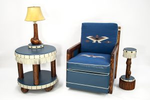 Blue Living Room Set