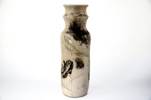 Tall Vase with Ostrich Feathers