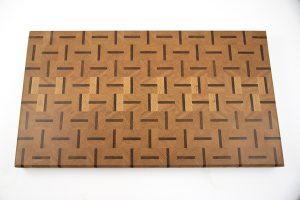 Large Dashes End Grain Butcher Block