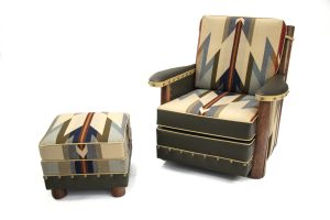 Club Chair with Pendleton Blanket
