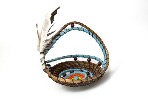 Turquoise Swirl Basket